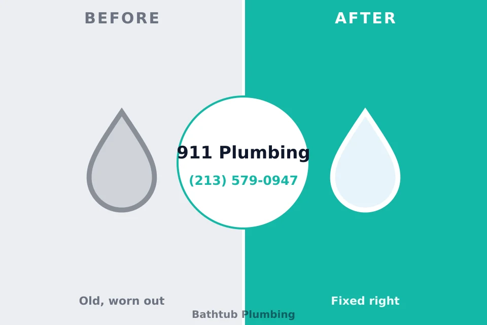 Before and after: plumbing repair New Lexington, OH